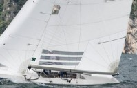 Photo of the yacht under the sails